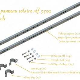 Support pour panneau solaire réf.5501 (tube)